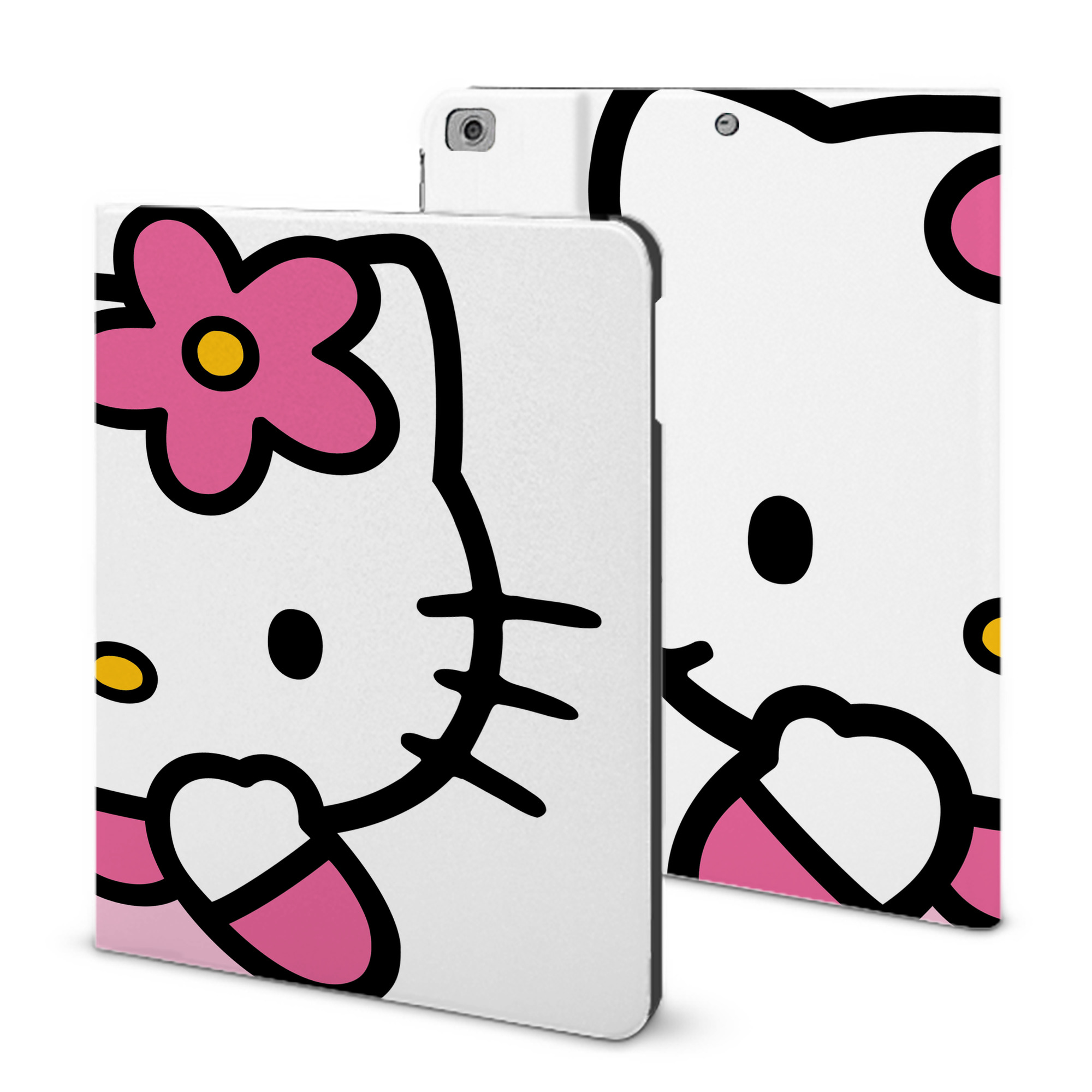 （画像用） Hello Kitty ハローキティ IPad ケース ブック型 PUレザー TPU 耐衝撃 軽量 薄型 ペン収納なし 全面保護 IPad 各モデル対応